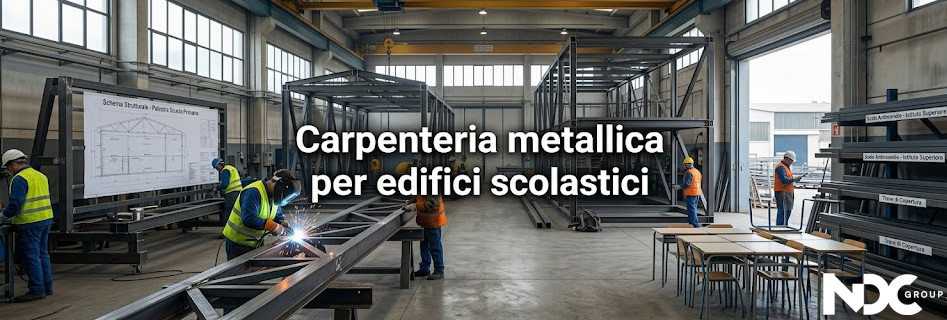 Scopri le soluzioni di carpenteria metallica per edifici scolastici Carpenteria metallica per edifici scolastici