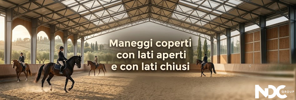 Maneggi coperti con lati aperti e lati chiusi