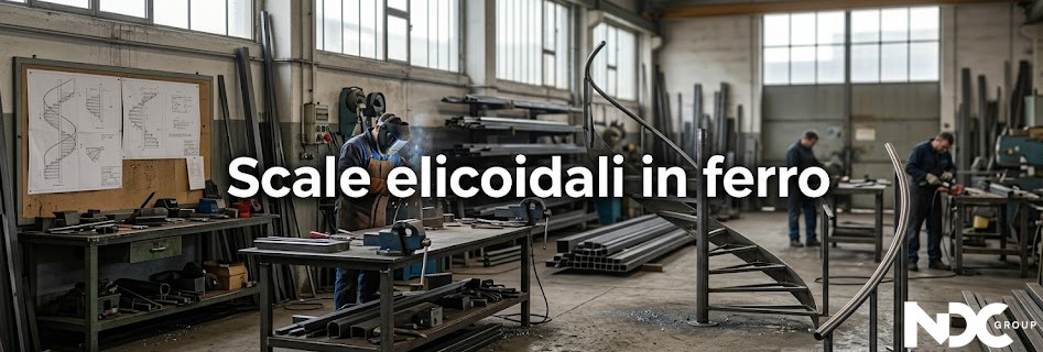 Scale elicoidali in ferro, scale a chiocciola grandi e scale a chiocciola industriali
