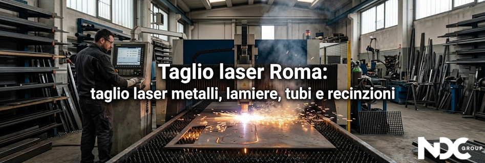 Taglio laser a Roma per metalli, lamiere, tubi e recinzioni